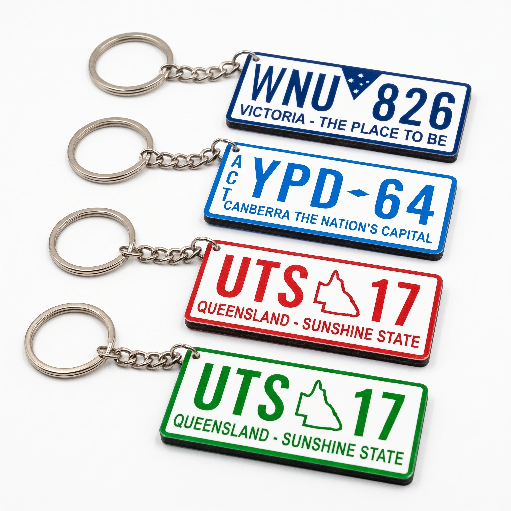 Premium Custom Australian Rego Plate Key Tag (Customized Australian Vehicle Number Plate Key Tag)