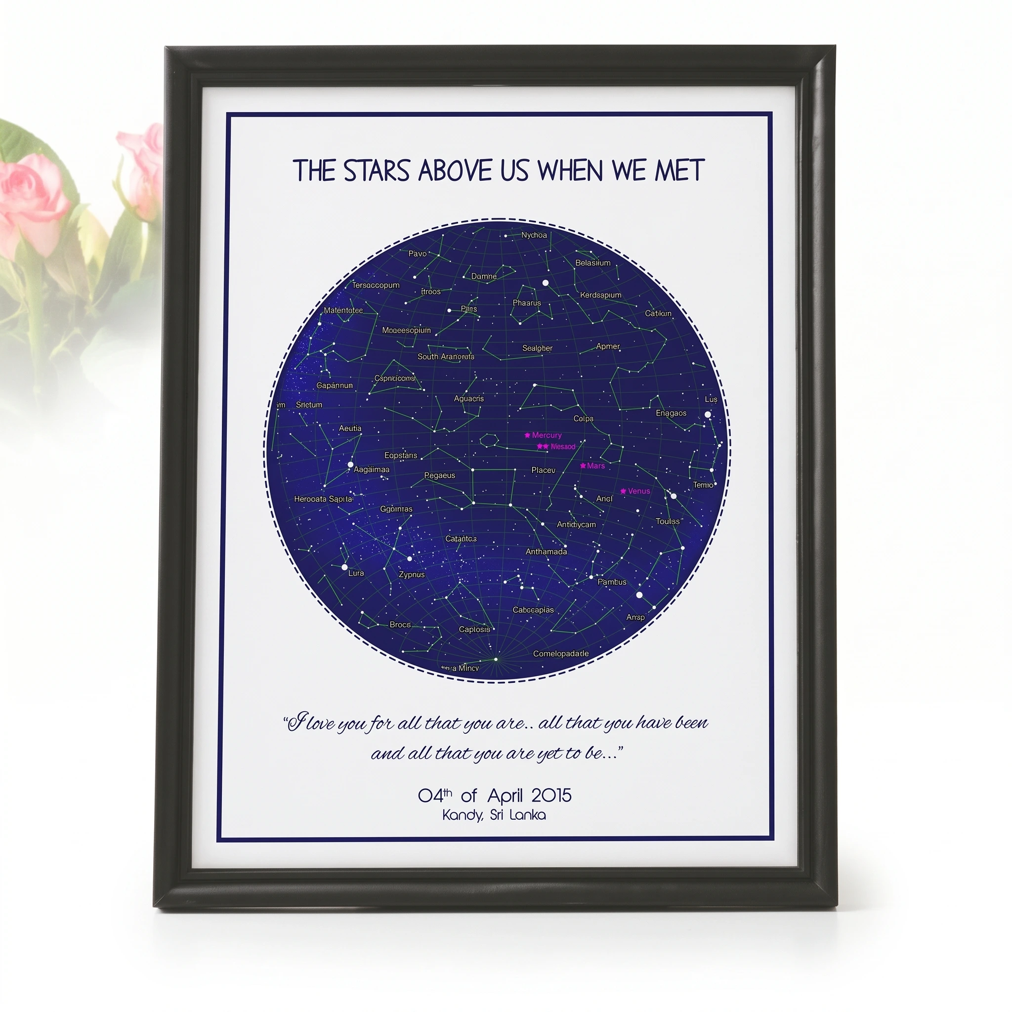 Custom Star Map Frame